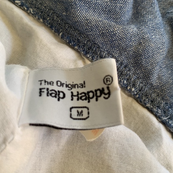 The Original Flap Happy Hat- Chambray - Picture 3 of 3